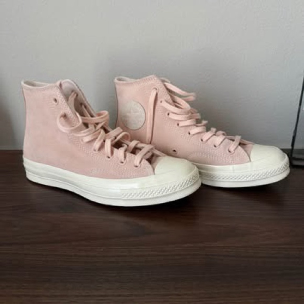 Blush Pink Converse Chuck Taylor Insulated Platform High Top Sneakers